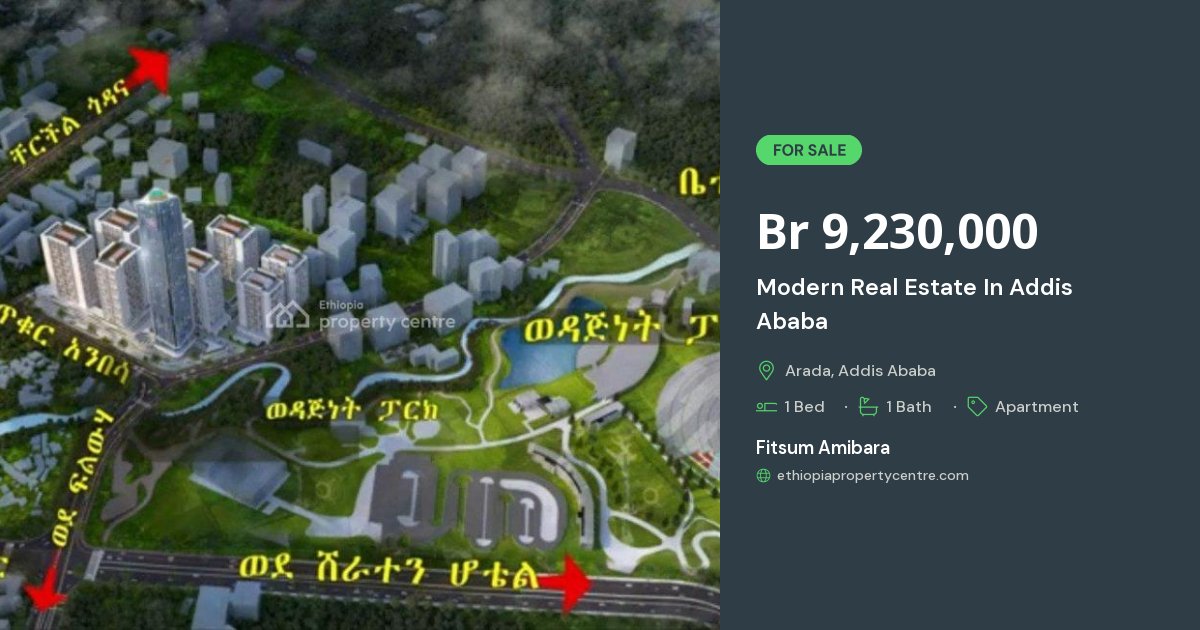 For Sale: Modern Real Estate In Addis Ababa, Filwuha / Amibara ...
