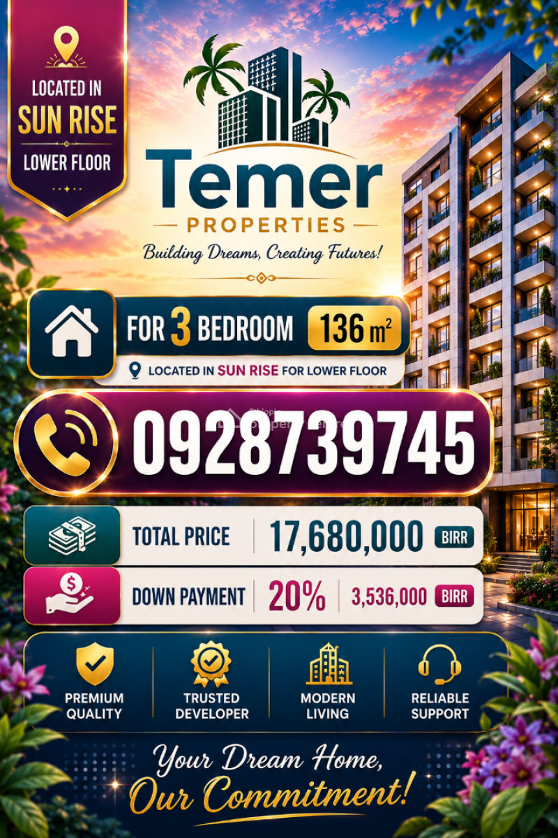 Luxury Apartment on Sarbet, Adams Mall, Lideta, Addis Ababa, Self Contained (single Rooms) for Sale