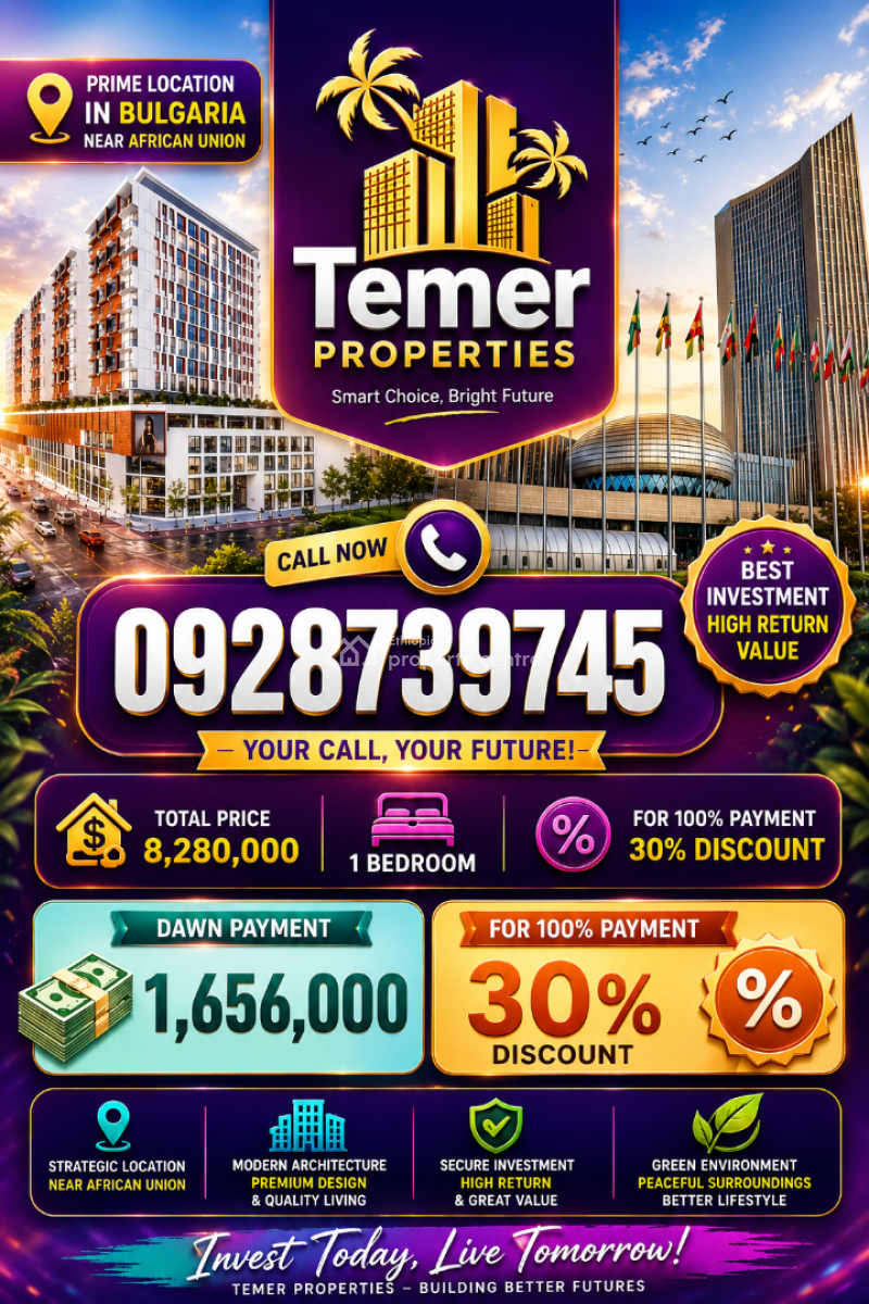 Luxury Apartment on Bulgariya Temer Realestate /ቴምር ፕሮፐርቲስ/ቴምር ሪልስቴት, Bulgaria Mathoriya, Kirkos, Addis Ababa, Self Contained (single Rooms) for Sale