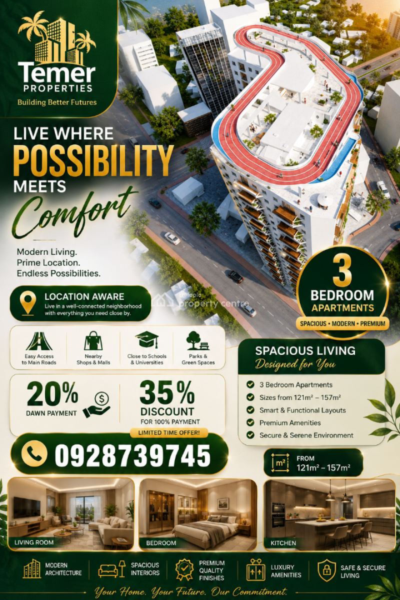 Luxury Apartment From Temer Realestate on Aware, Aware, Yeka, Addis Ababa, Self Contained (single Rooms) for Sale