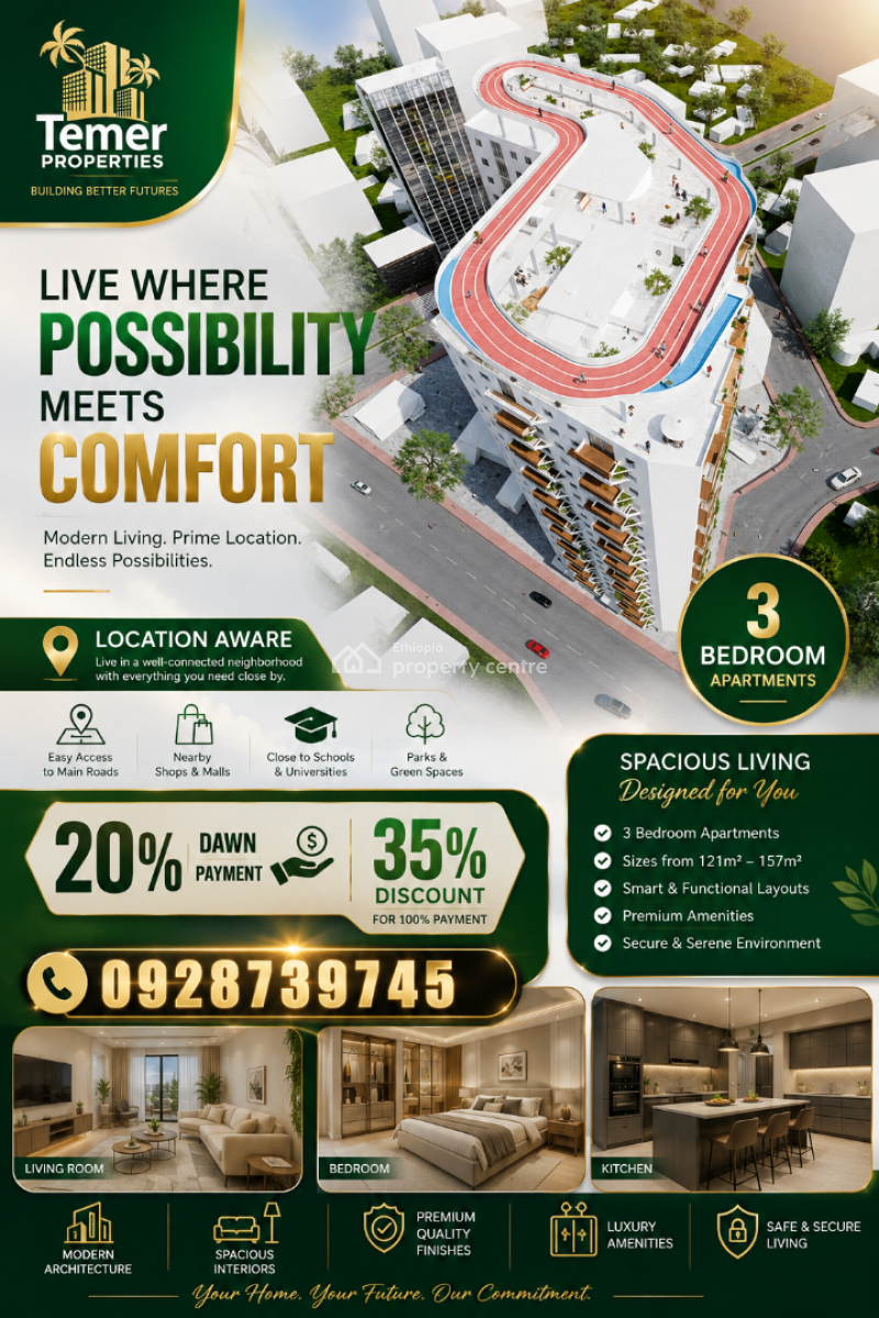 Luxury Apartment From Temer Realestate on Aware, Aware, Yeka, Addis Ababa, Self Contained (single Rooms) for Sale