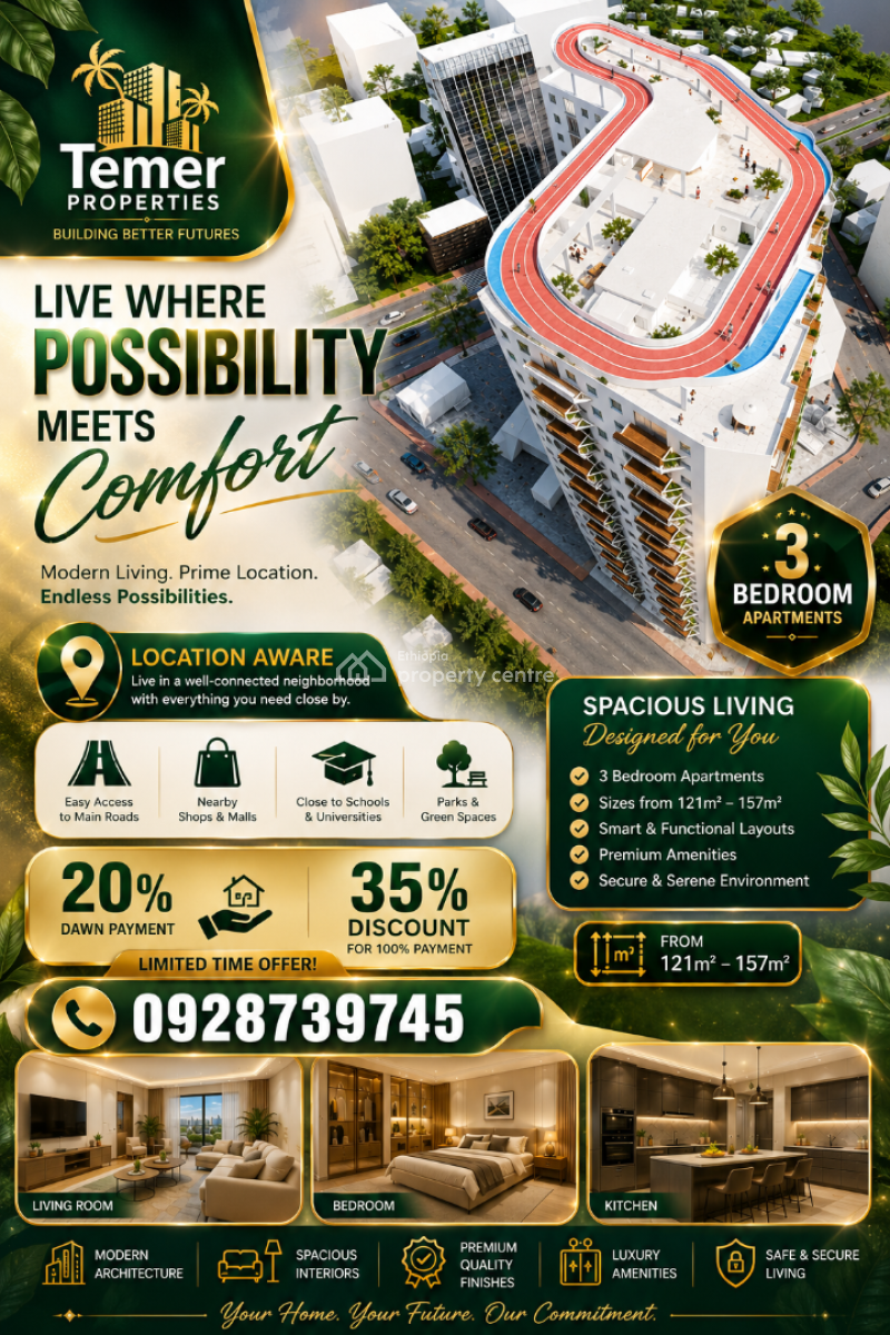Luxury Apartment From Temer Realestate on Aware, Aware, Yeka, Addis Ababa, Self Contained (single Rooms) for Sale