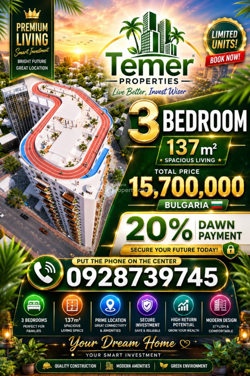 Bulgaria Apartments on Temer Realestate, Bulgaia on Mabrate, Kirkos, Addis Ababa, Apartment for Sale