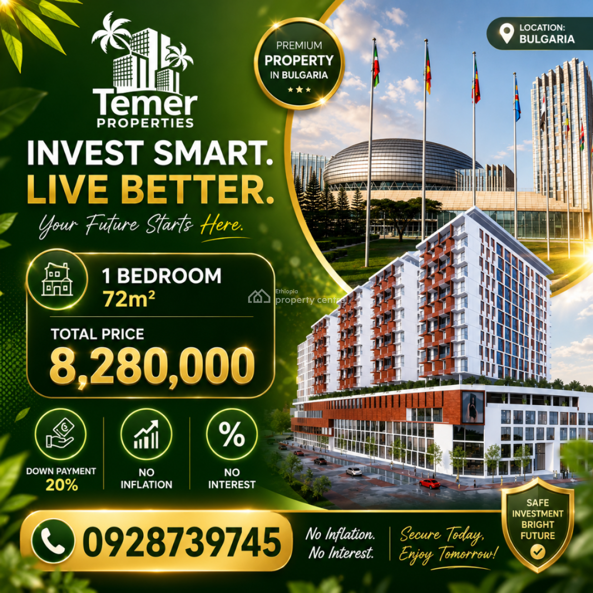 Apartement on Bulgaria From Temer Realestate, Bulgaria Mathoriya, Kirkos, Addis Ababa, Self Contained (single Rooms) for Sale
