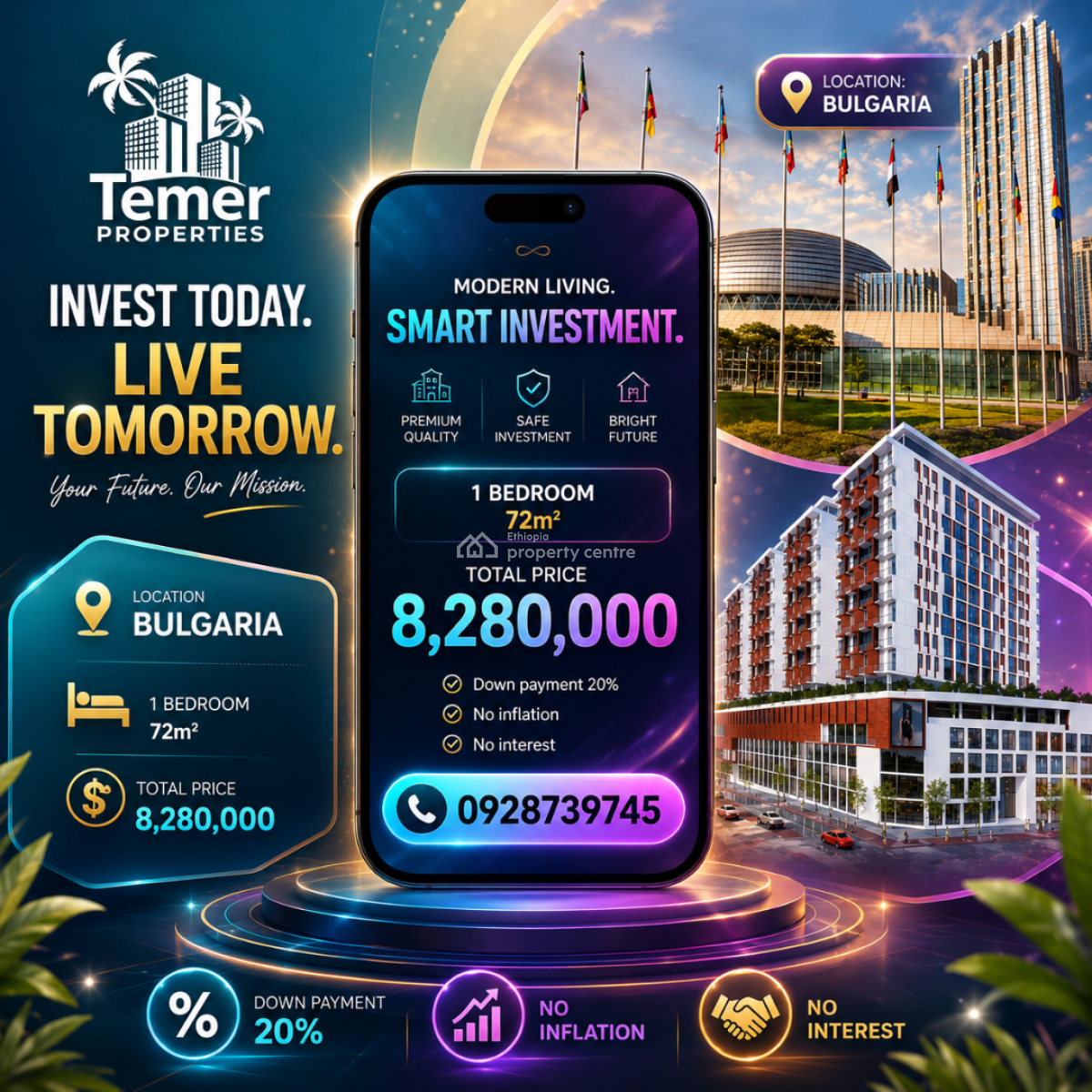 Apartement on Bulgaria From Temer Realestate, Bulgaria Mathoriya, Kirkos, Addis Ababa, Self Contained (single Rooms) for Sale