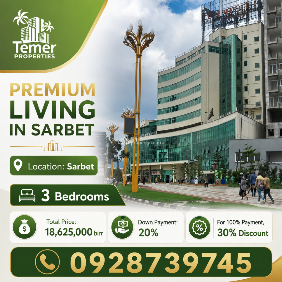 Apartment on Sarbet From Temer Realestate, Sarbet, Lideta, Addis Ababa, Self Contained (single Rooms) for Sale