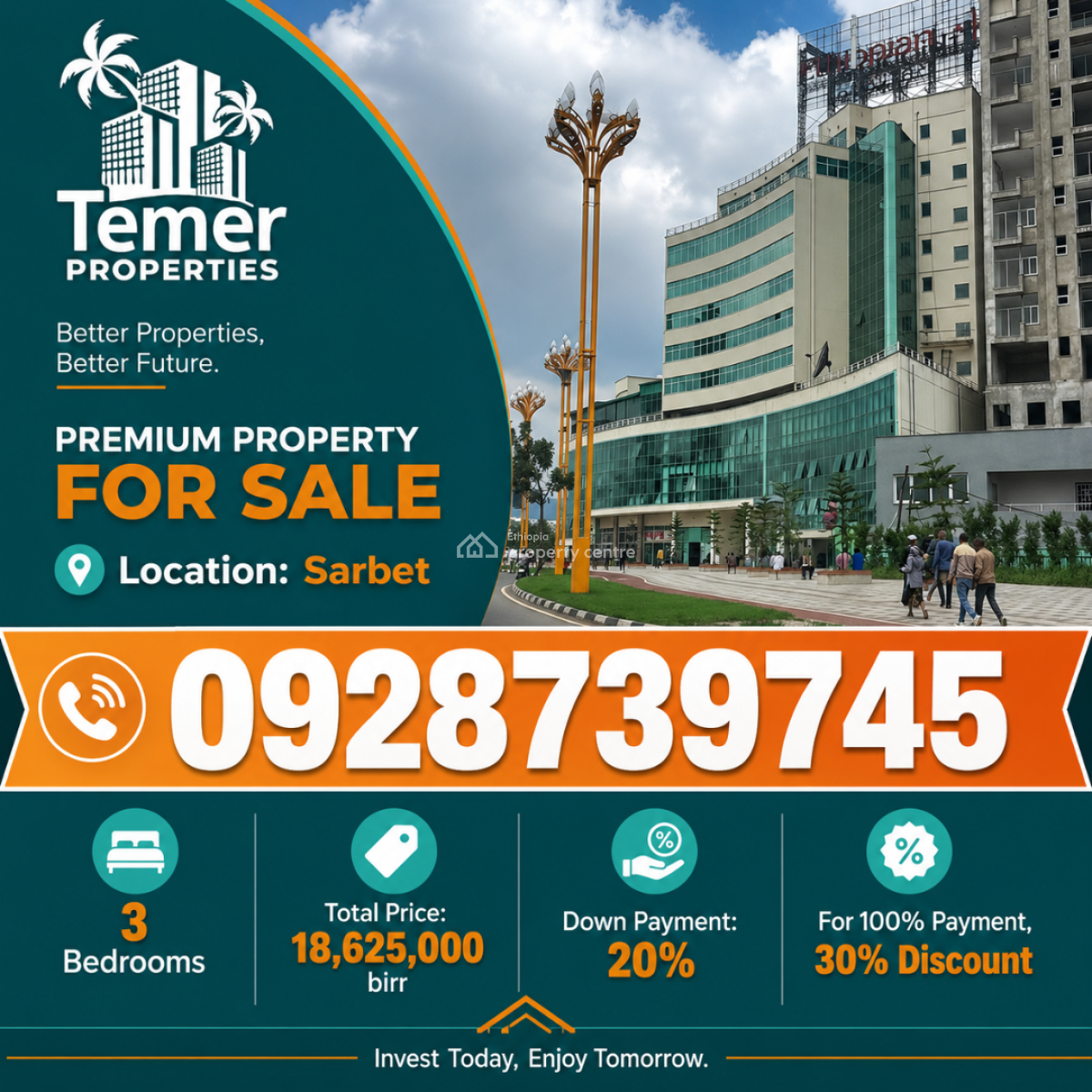 Apartment on Sarbet From Temer Realestate, Sarbet, Lideta, Addis Ababa, Self Contained (single Rooms) for Sale