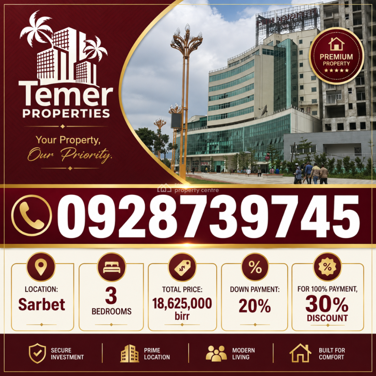 Apartment on Sarbet From Temer Realestate, Sarbet, Lideta, Addis Ababa, Self Contained (single Rooms) for Sale