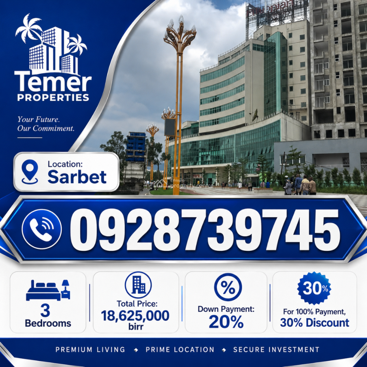 Apartment on Sarbet From Temer Realestate, Sarbet, Lideta, Addis Ababa, Self Contained (single Rooms) for Sale