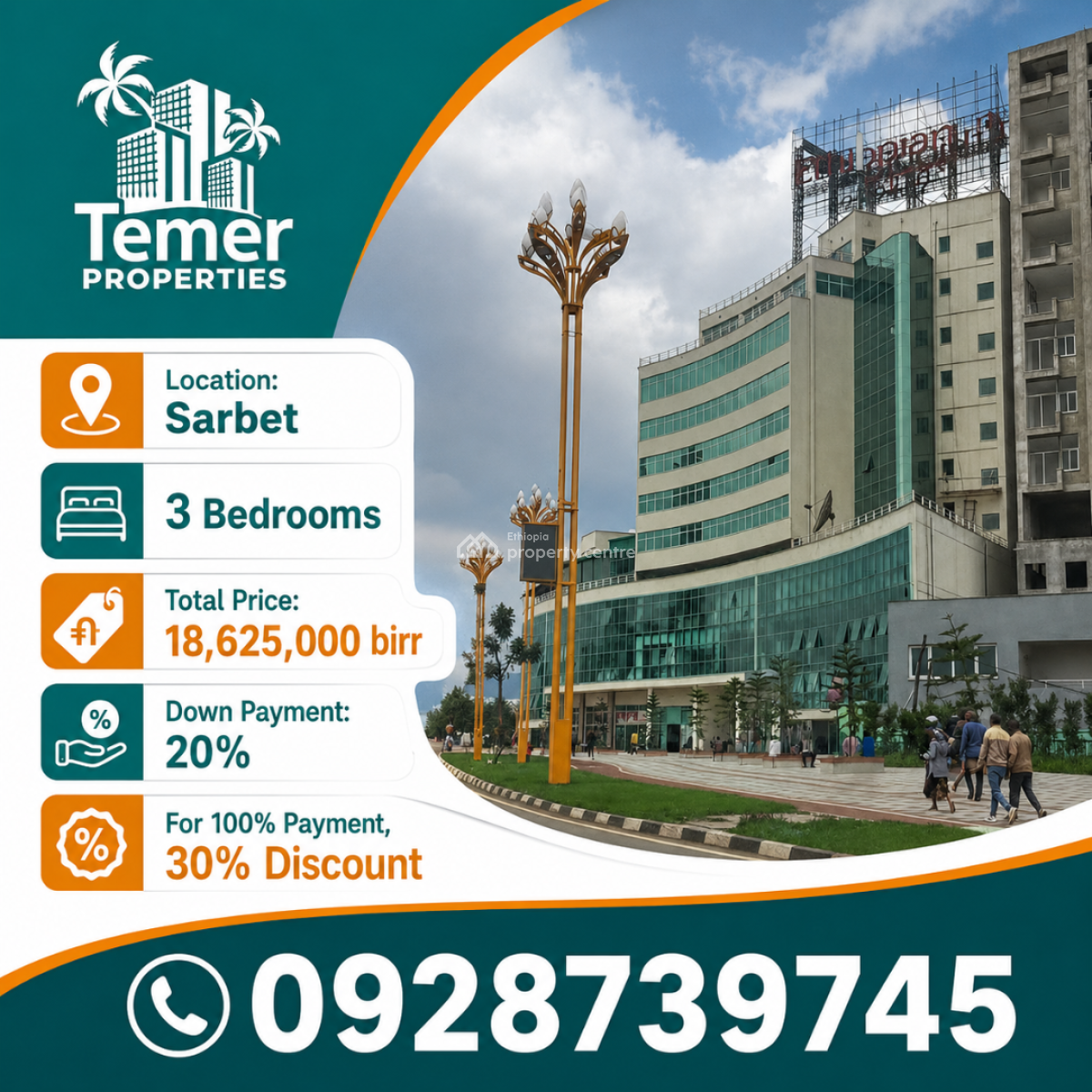 Apartment on Sarbet From Temer Realestate, Sarbet, Lideta, Addis Ababa, Self Contained (single Rooms) for Sale