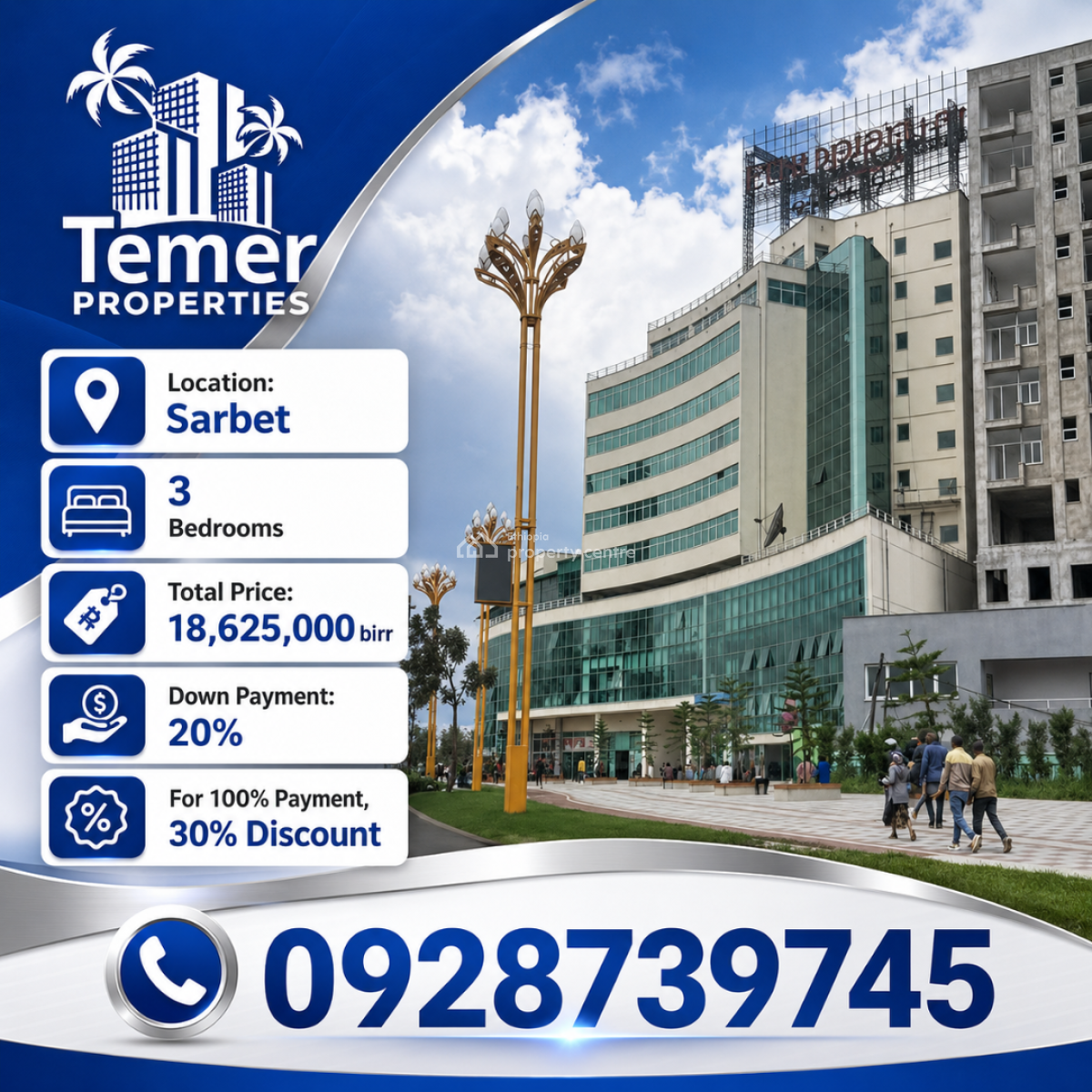 Apartment on Sarbet From Temer Realestate, Sarbet, Lideta, Addis Ababa, Self Contained (single Rooms) for Sale
