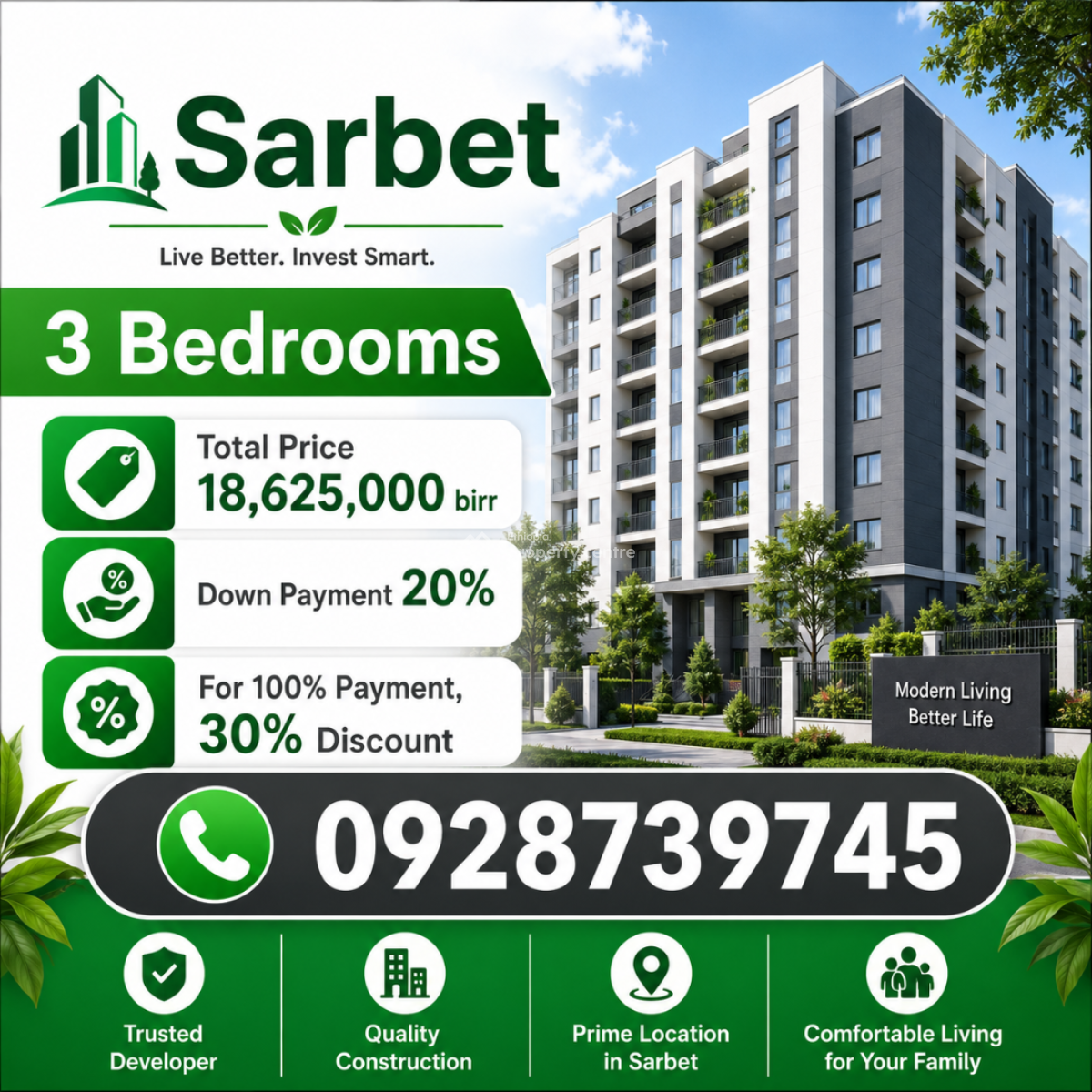 Apartment on Sarbet From Temer Realestate, Sarbet, Lideta, Addis Ababa, Self Contained (single Rooms) for Sale