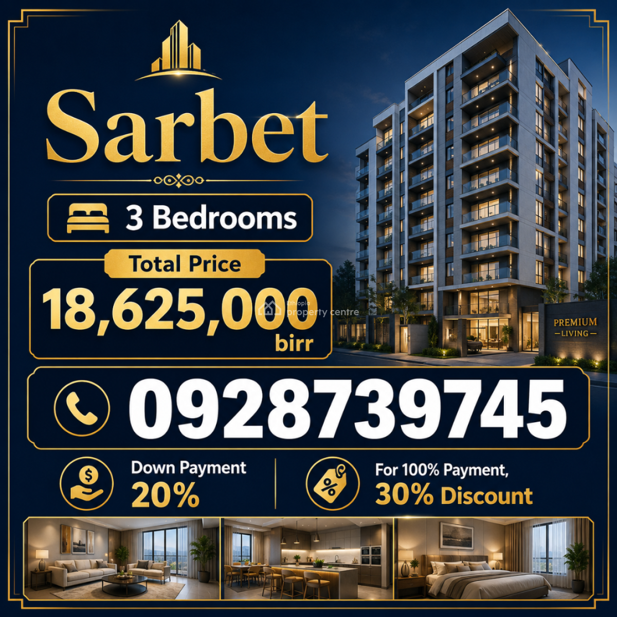 Apartment on Sarbet From Temer Realestate, Sarbet, Lideta, Addis Ababa, Self Contained (single Rooms) for Sale