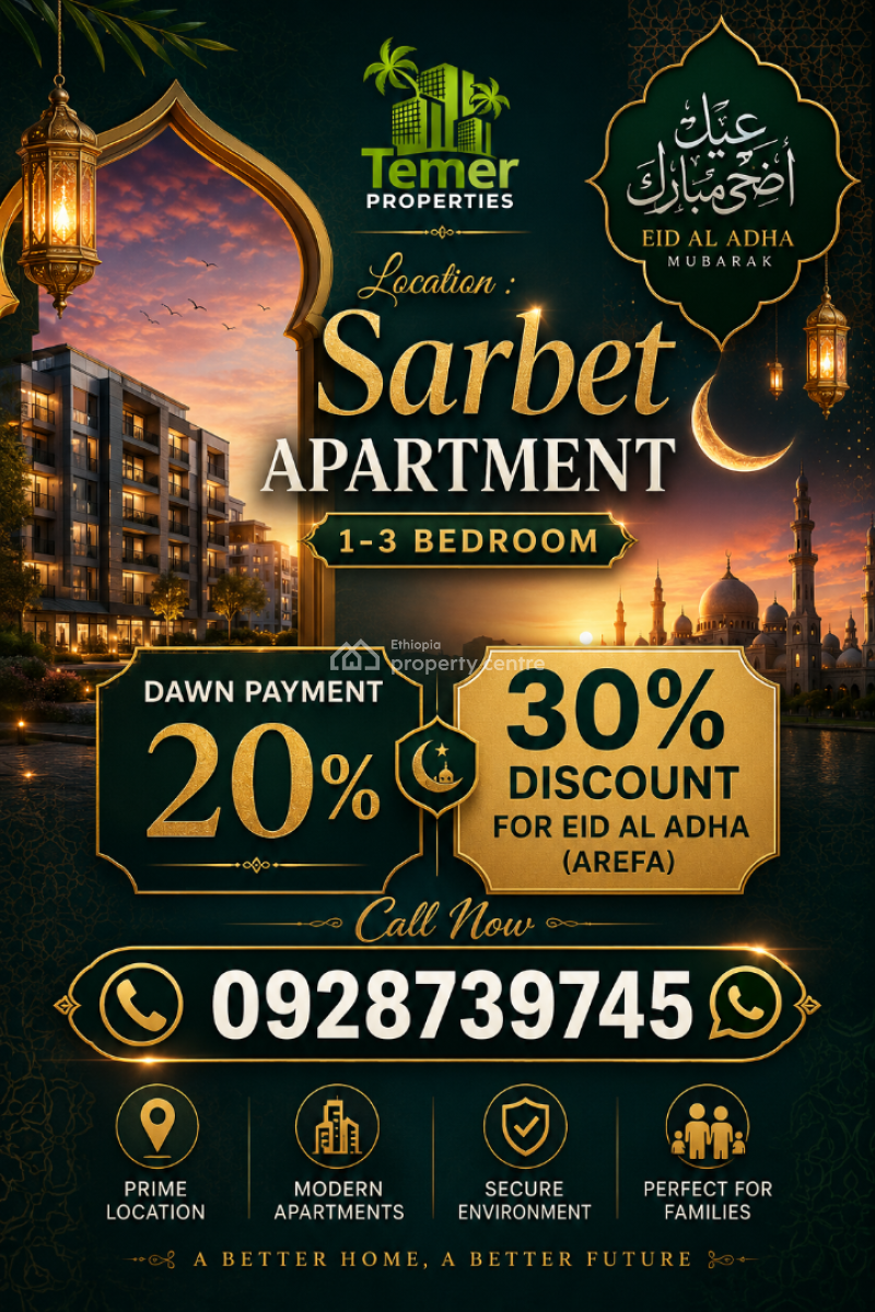 Luxury Apartment on Sarbet Addis Abeba Temer Realestate, Pushkin Square, Lideta, Addis Ababa, Self Contained (single Rooms) for Sale