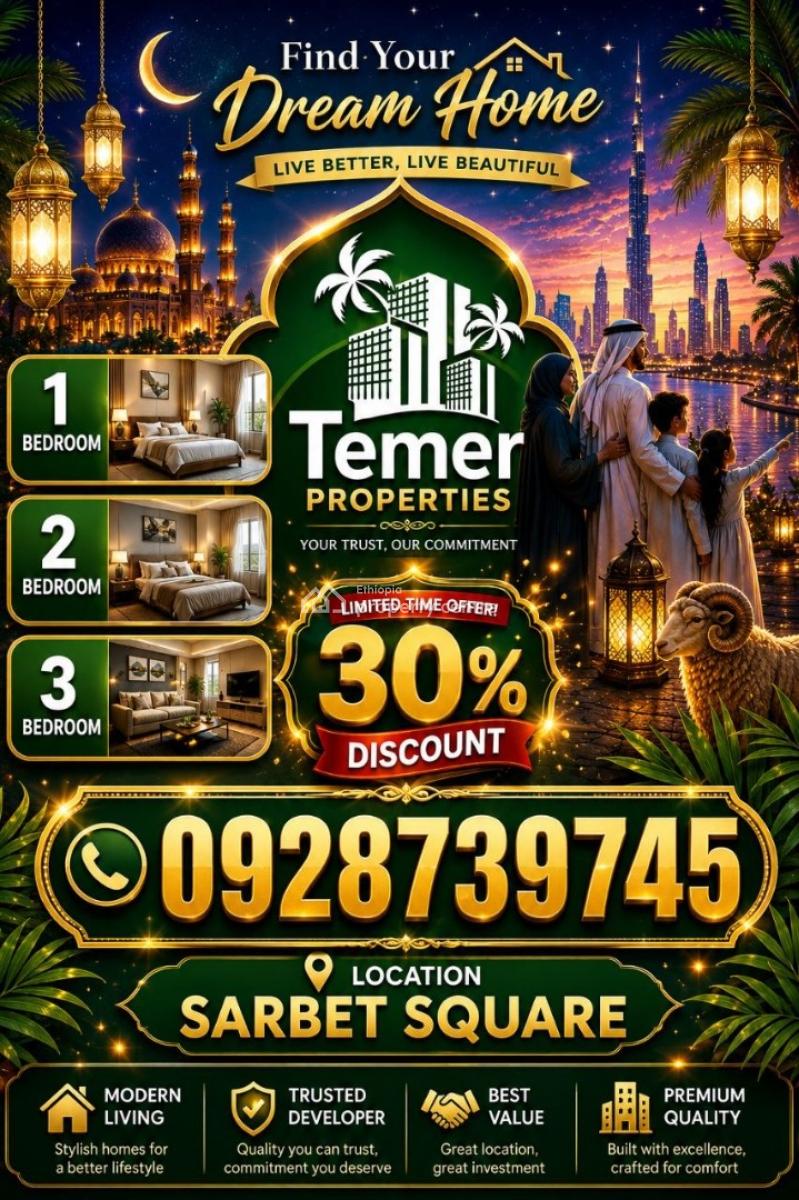 Luxury Apartment on Sarbet Addis Abeba Temer Realestate, Pushkin Square, Lideta, Addis Ababa, Self Contained (single Rooms) for Sale