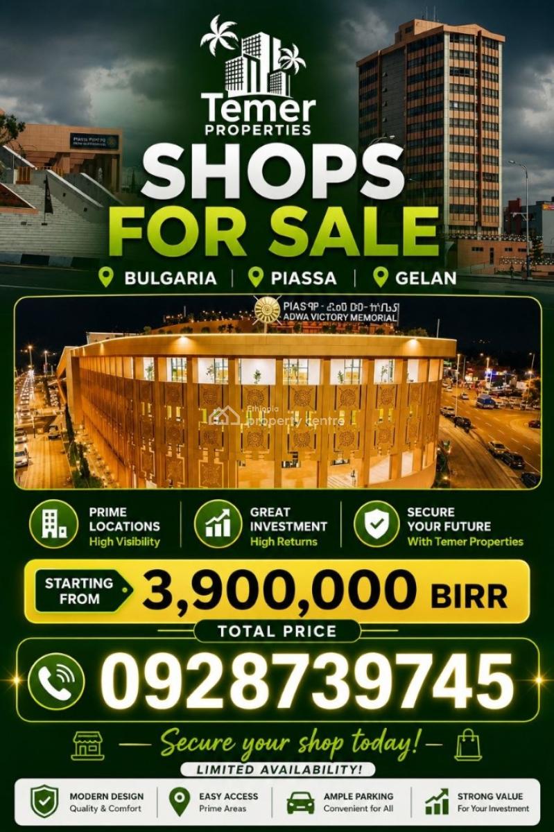 Shops, Bulgaria Mothoriya, Kirkos, Addis Ababa, Shop for Sale