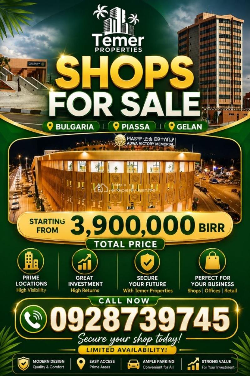 Shops, Bulgaria Mothoriya, Kirkos, Addis Ababa, Shop for Sale