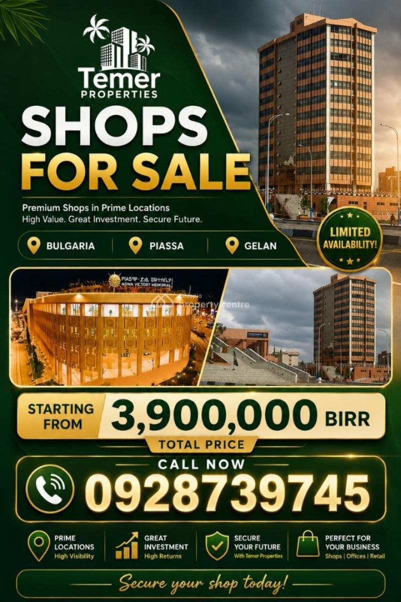 Shops, Bulgaria Mothoriya, Kirkos, Addis Ababa, Shop for Sale