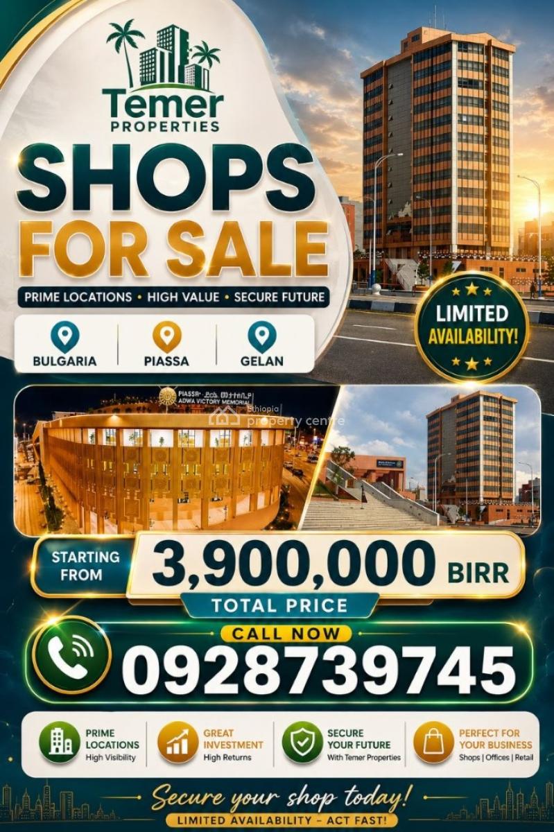 Shops, Bulgaria Mothoriya, Kirkos, Addis Ababa, Shop for Sale