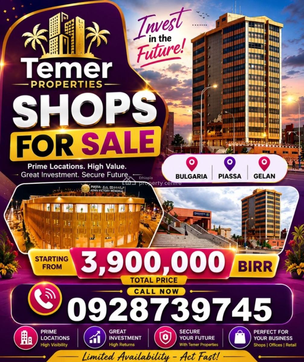 Shops, Bulgaria Mothoriya, Kirkos, Addis Ababa, Shop for Sale