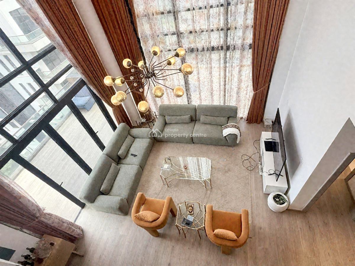 Luxurious 3-bedroom Duplex in Bole with Panoramic City Views, Bole, Addis Ababa, Apartment for Rent