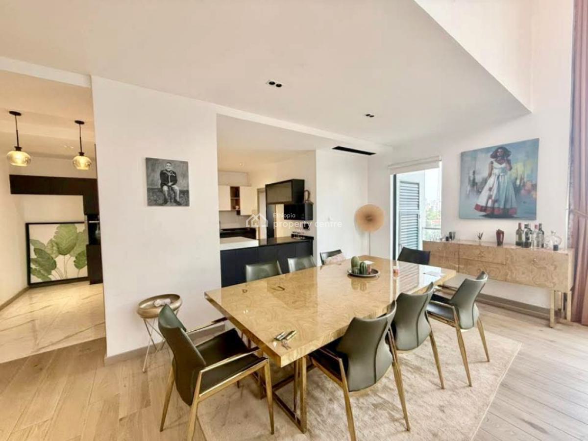 Luxurious 3-bedroom Duplex in Bole with Panoramic City Views, Bole, Addis Ababa, Apartment for Rent