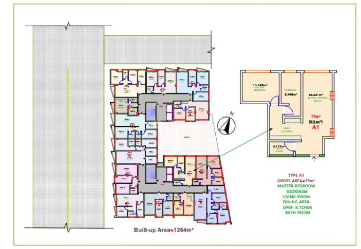 Temer Real Estate 2 Bedroom Apartment in Piyasa ,lycee School, Churchil Avenue,piyasa, Near Lycee Gebre Mariam School, Arada, Addis Ababa, Apartment for Sale