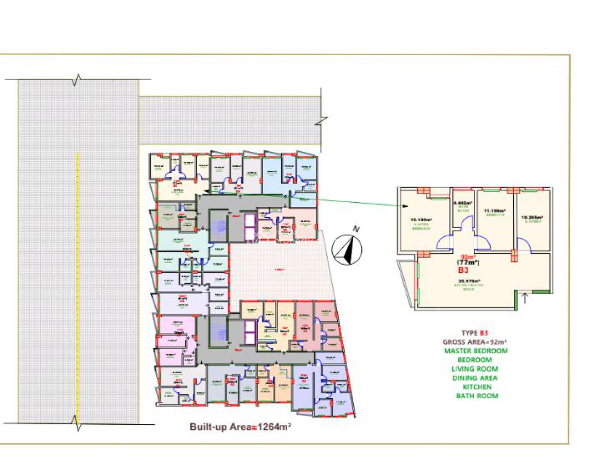 Temer Real Estate 2 Bedroom Apartment in Piyasa ,lycee School, Churchil Avenue,piyasa, Near Lycee Gebre Mariam School, Arada, Addis Ababa, Apartment for Sale