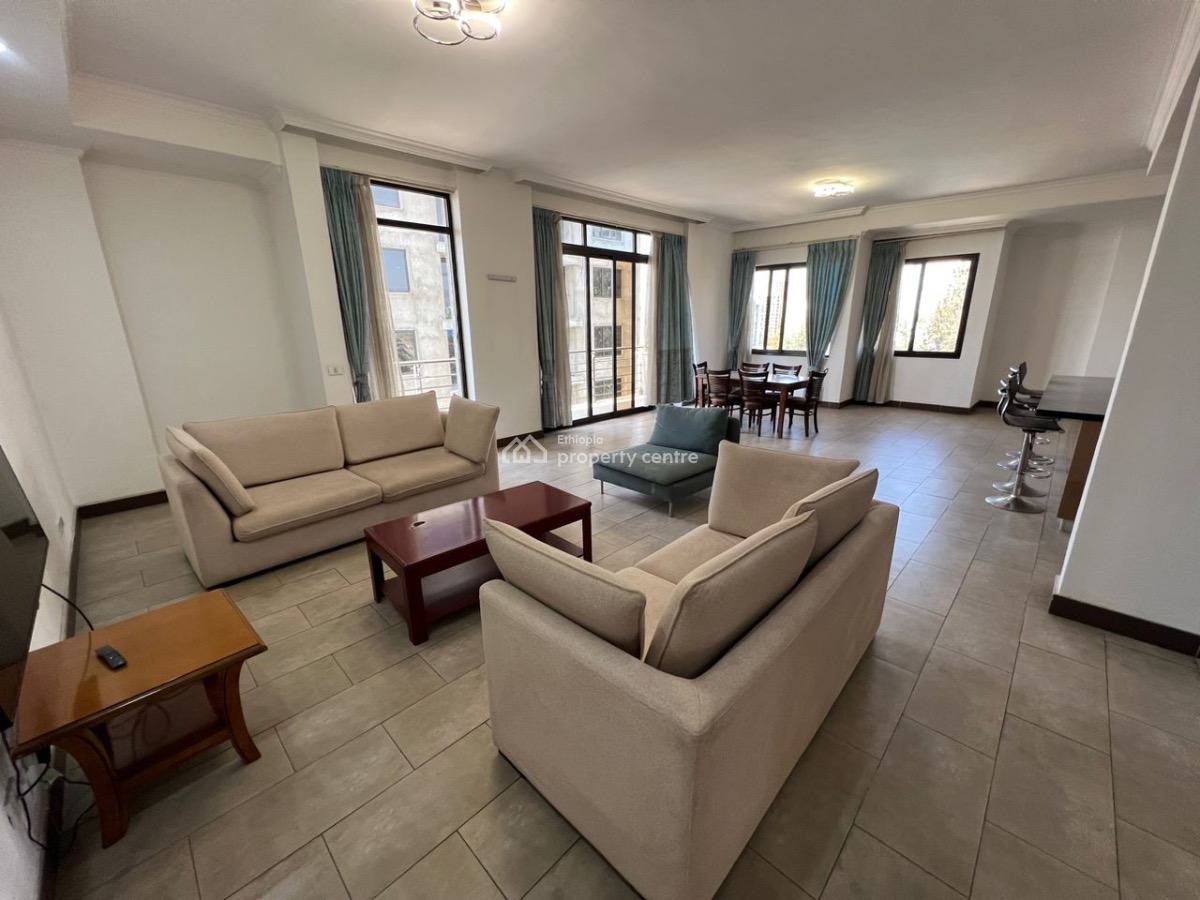 Spacious 3 Bedroom Apartment, 5 Minutes Drive to Eca, Kirkos, Addis Ababa, Apartment for Rent