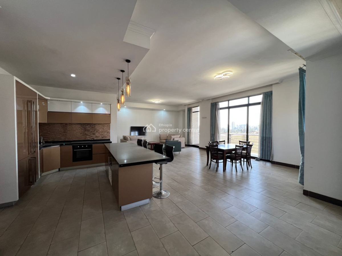 Spacious 3 Bedroom Apartment, 5 Minutes Drive to Eca, Kirkos, Addis Ababa, Apartment for Rent