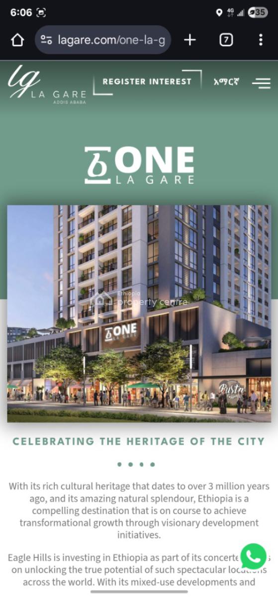 Luxury Three-bedroom Penthouse on One Lagare By Eaglehills, Ras Mekonen Ave. One Lagare Apartments, Bole, Addis Ababa, Self Contained (single Rooms) for Rent