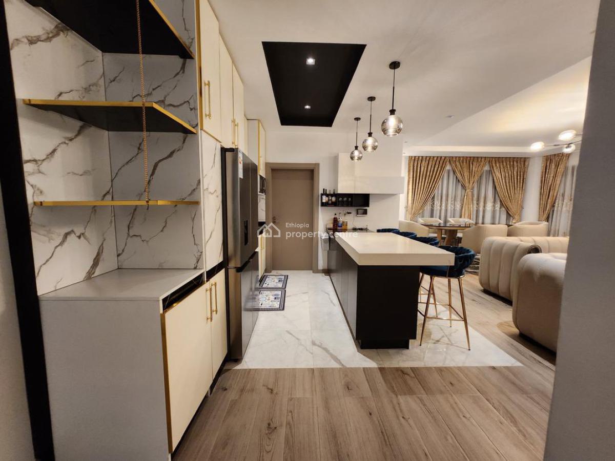 Gracefully Designed 3 Bedroom Fully Furnished Apartment, Bole, Bole, Addis Ababa, Apartment for Rent