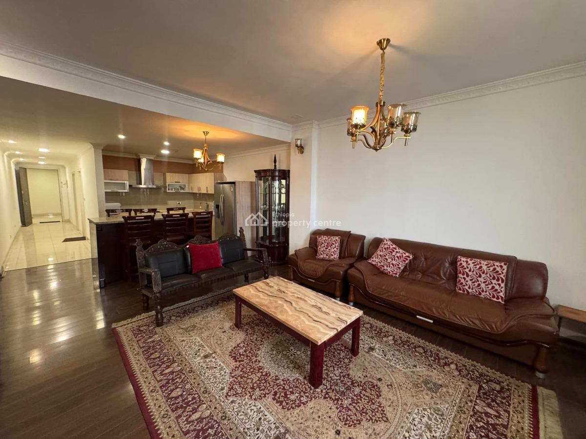 Well Kept 3 Bedroom Furnished Apartment, Bole, Bole, Addis Ababa, Apartment for Rent