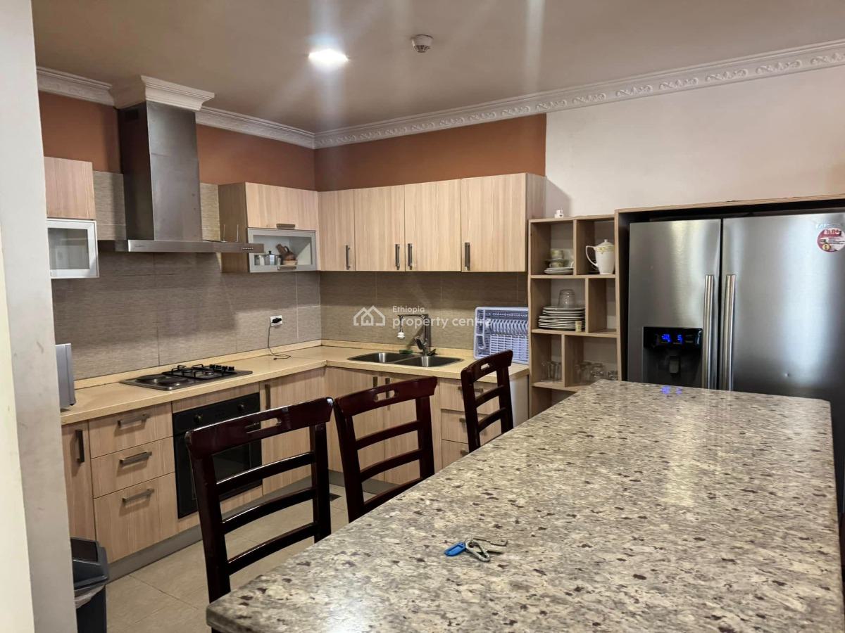 Well Kept 3 Bedroom Furnished Apartment, Bole, Bole, Addis Ababa, Apartment for Rent