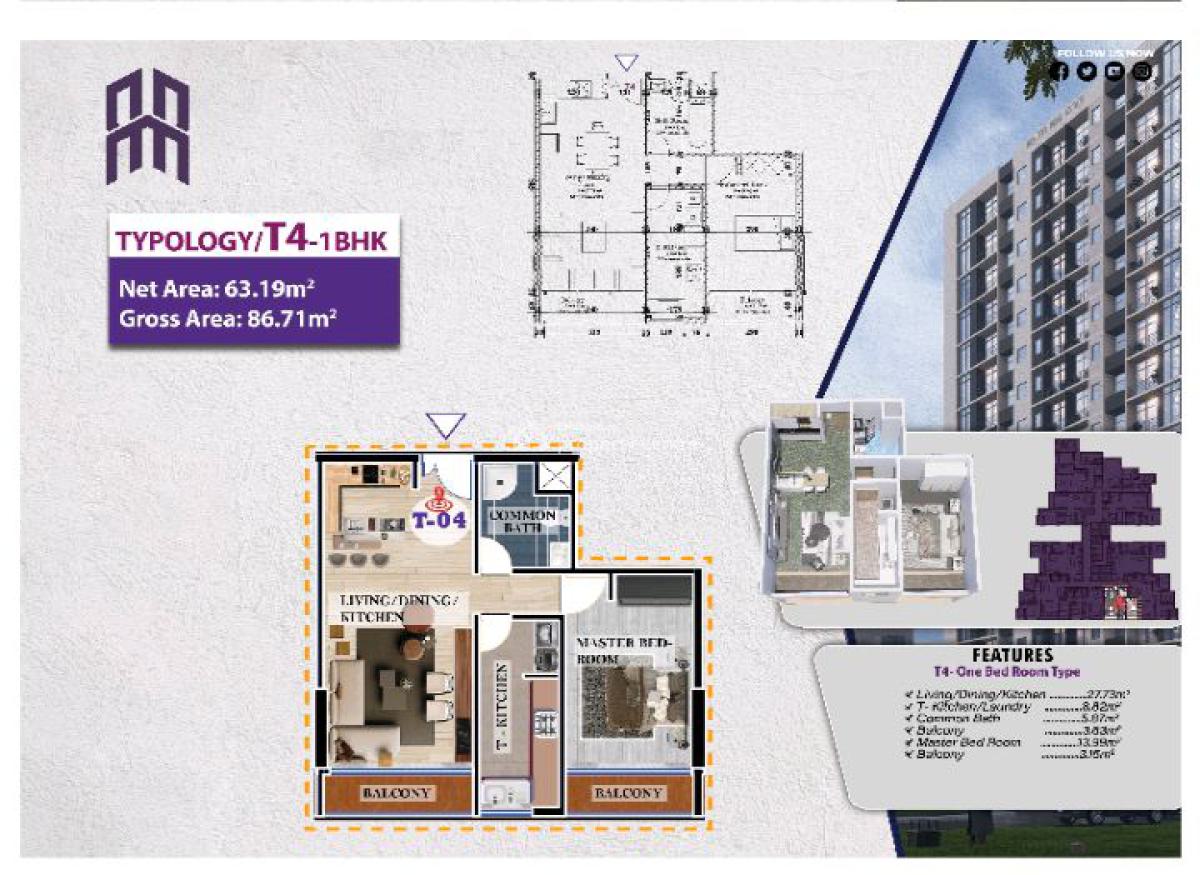 Reality Real Estate Apartment at Bole Denbel,under Construction, Dembel Bole, Gazebo Square, Bole, Addis Ababa, Apartment for Sale