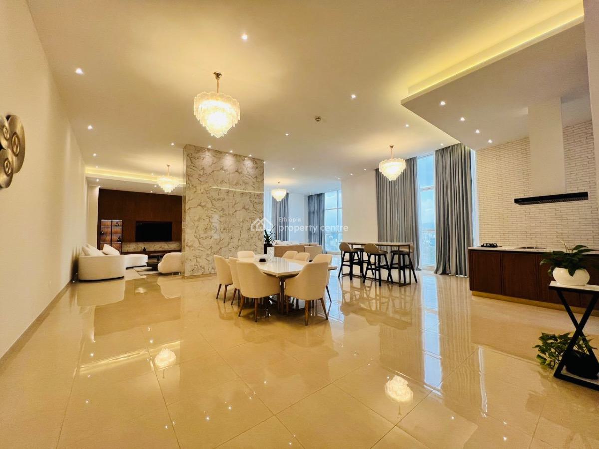 Extraordinary 3 Bedroom Fully Furnished Penthouse, Bole Atlas, Bole, Addis Ababa, Apartment for Rent
