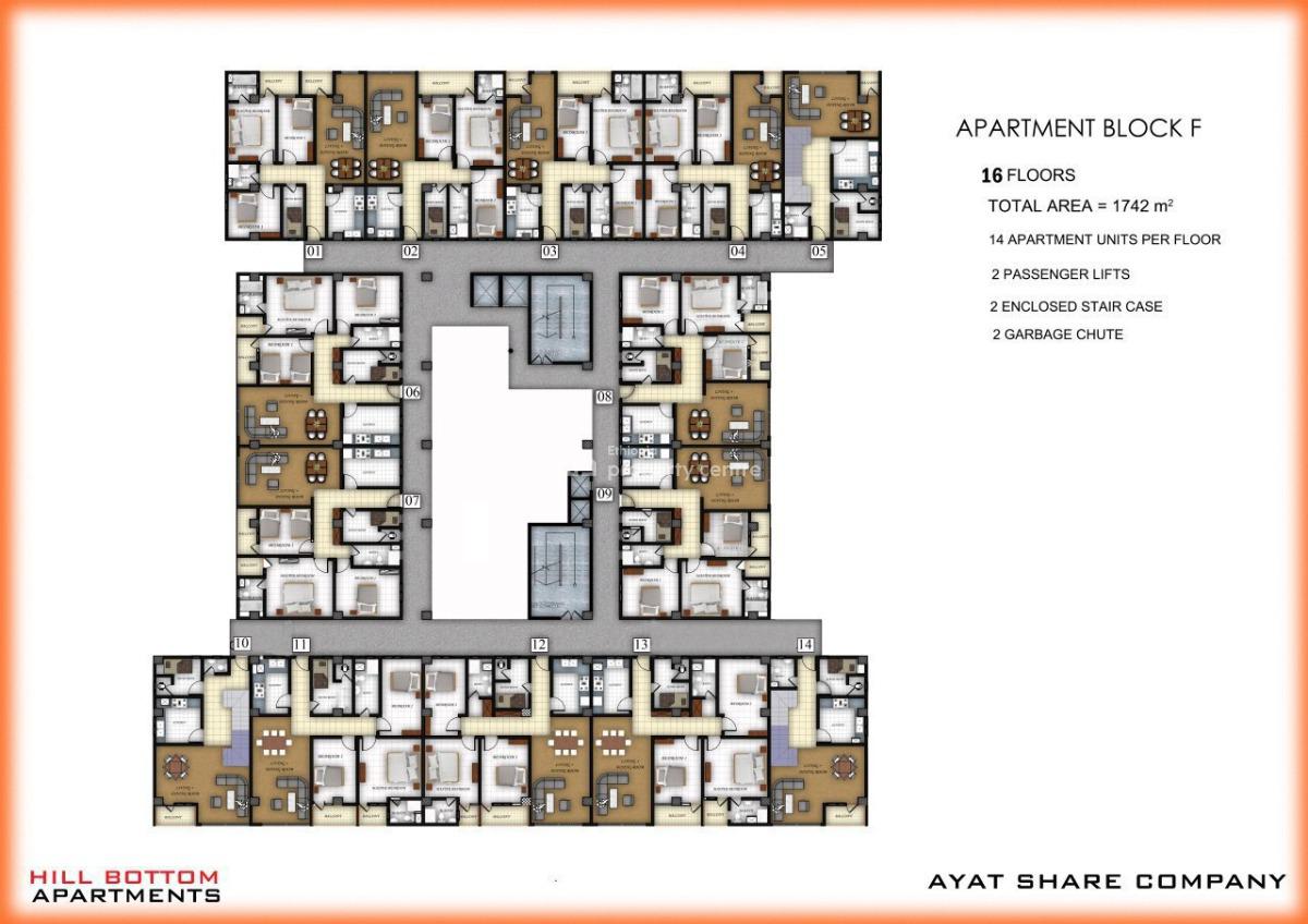 Luxury 3 Bedroom Apartment, Ayat Hillbottum/ Ayat Realestate, Yeka, Addis Ababa, Apartment for Sale
