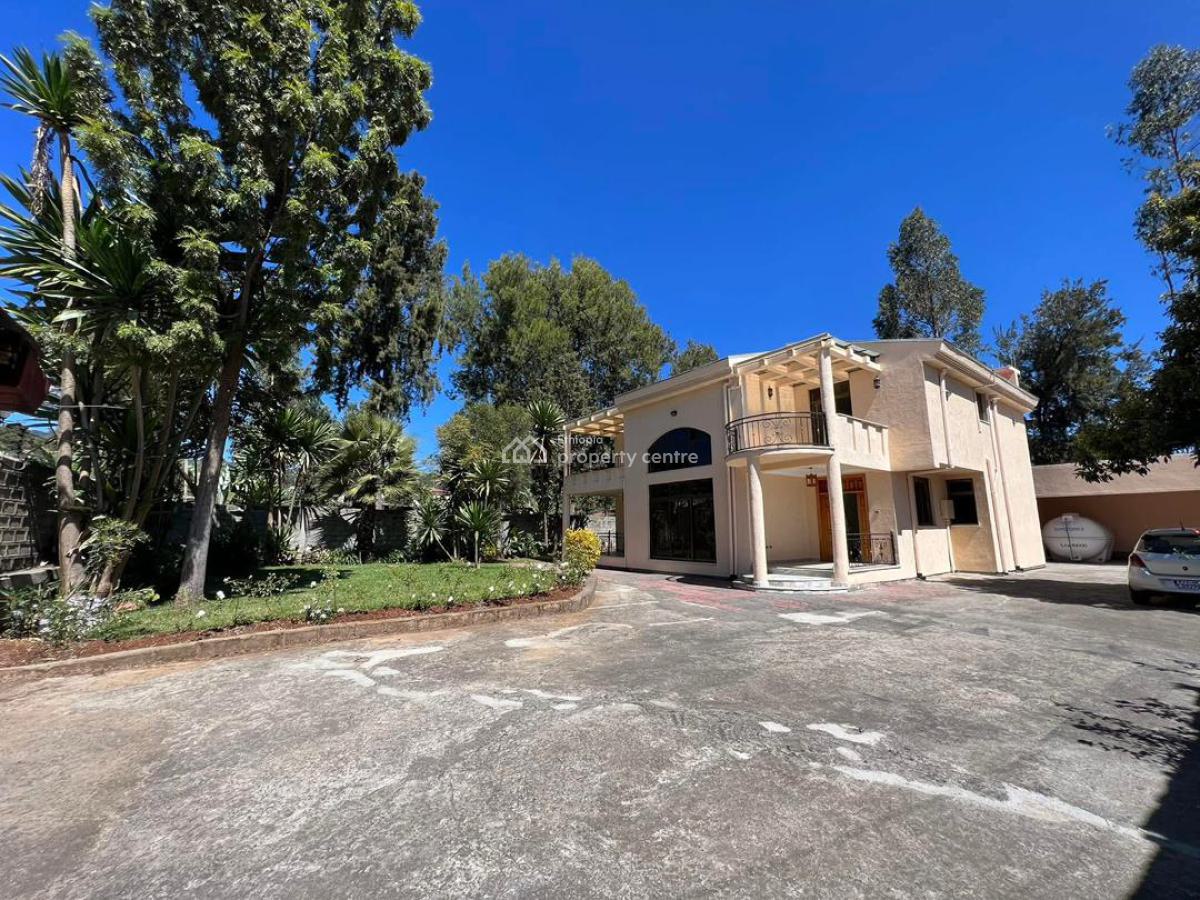 Elegant Unfurnished 4-bedroom Residence in  Diplomatic Area, French Embassy, Gullele, Addis Ababa, House for Rent