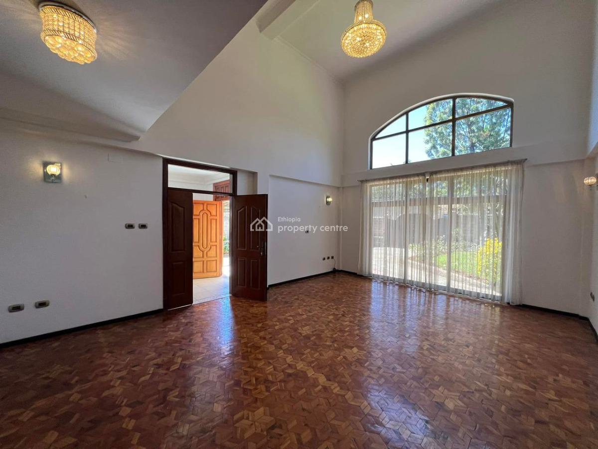 Elegant Unfurnished 4-bedroom Residence in  Diplomatic Area, French Embassy, Gullele, Addis Ababa, House for Rent