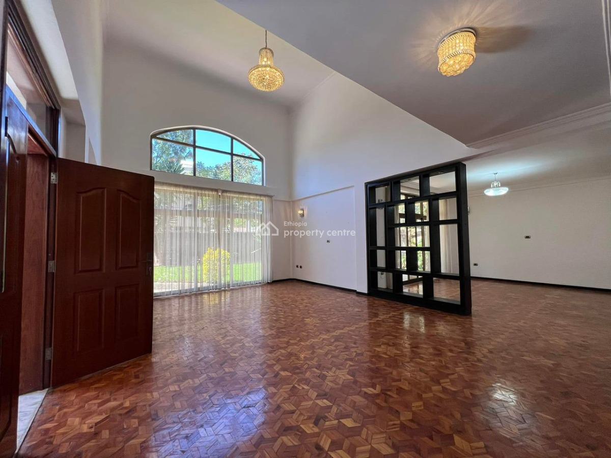 Elegant Unfurnished 4-bedroom Residence in  Diplomatic Area, French Embassy, Gullele, Addis Ababa, House for Rent