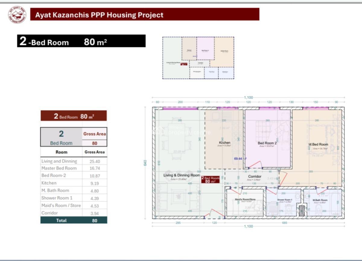 Luxury 2 Bedroom Apartment, Kazanchis Ayat Realestate, Kazanchis, Addis Ababa, Apartment for Sale