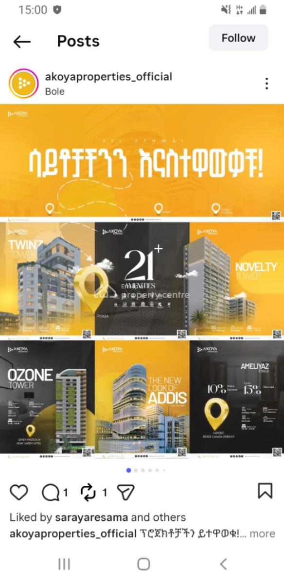 Luxury Three Bedroom Apartment in 4kilo, Piassa / Akoya, Arada, Addis Ababa, Apartment for Sale