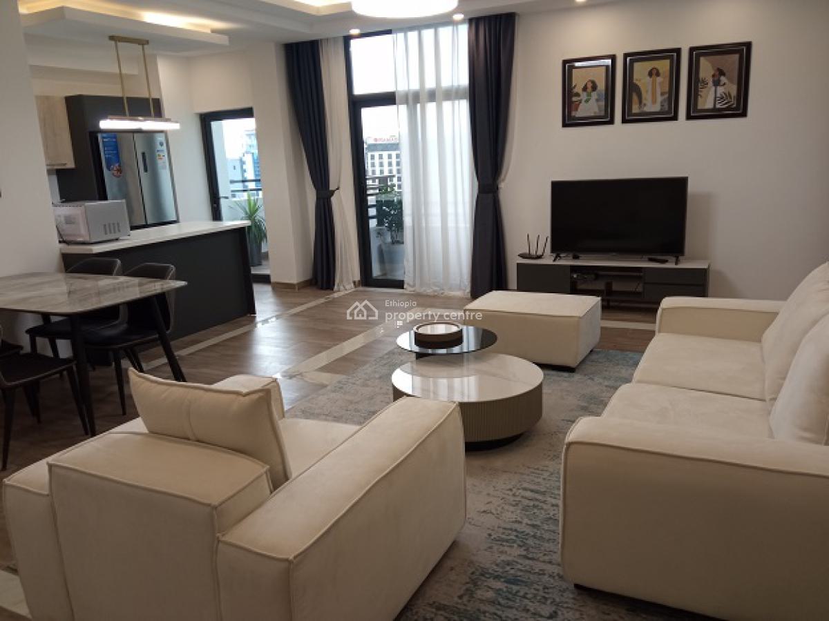 a Marvelous and Fully Furnished 3bd Apartment, Bole., Bole, Addis Ababa, Apartment for Rent