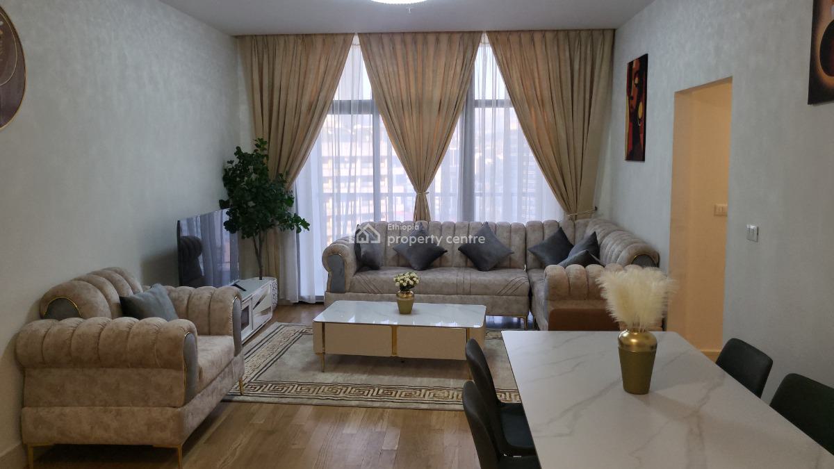 Luxury 2-bedroom Fully Furnished Apartment with Beautiful City View --, Kirkos, Addis Ababa, Self Contained (single Rooms) for Rent