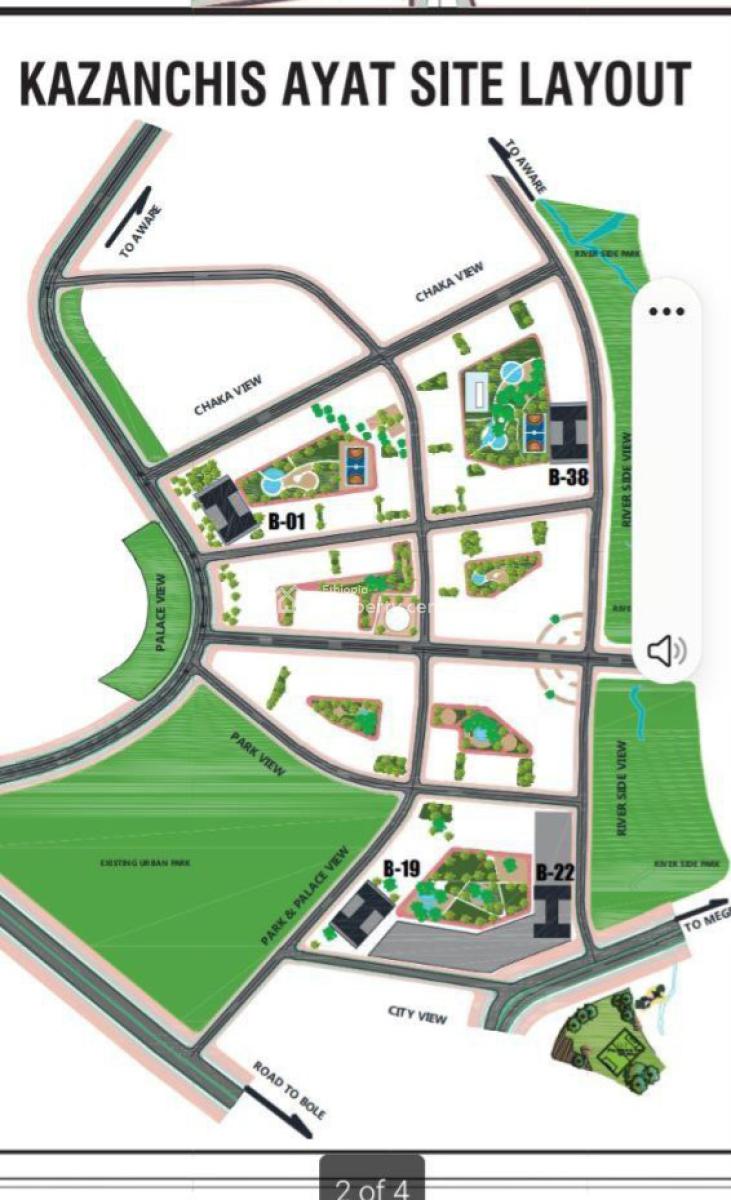 ቅንጡ ባለ3  መኝታ, Ayat Realstate, Kazanchis, Addis Ababa, Apartment for Sale