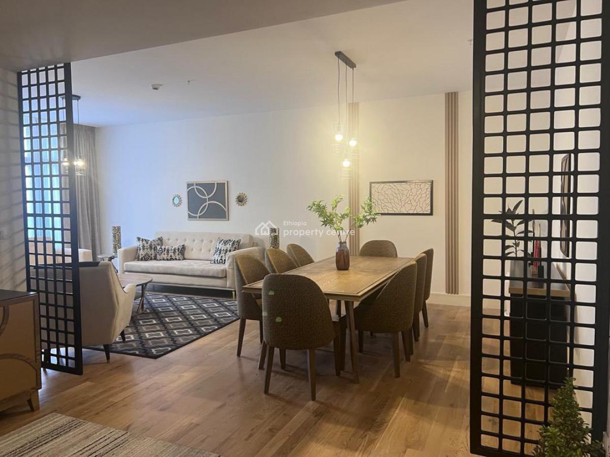 a Good Looking 3 Bedroom Furnished Apartment, Kirkos, Bole, Addis Ababa, Apartment for Rent