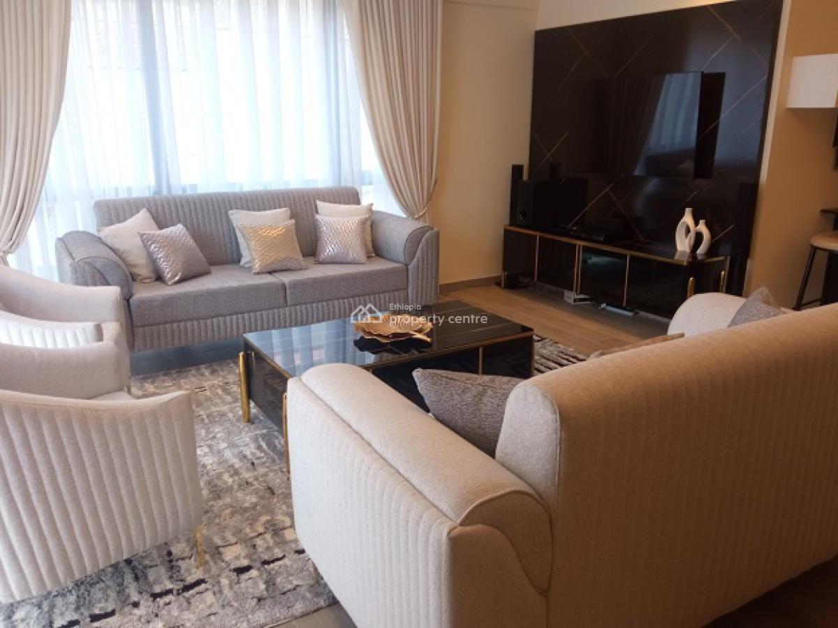 Super Cute! Fully Furnished and Highly Secured 3 Bd Apartment., Bole, Addis Ababa, Apartment for Rent