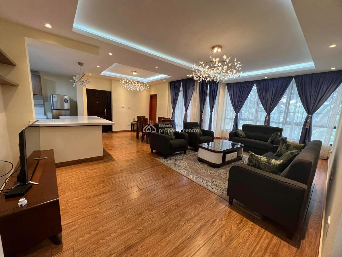 Bright, Fully Furnished 3bd Apartment in a Green Surrounding!, Bole, Addis Ababa, Apartment for Rent