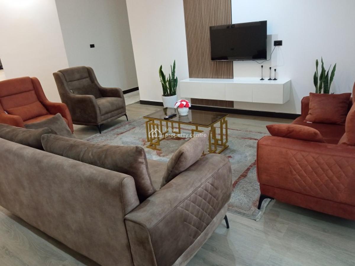 New and Fully Furnished 2 Bd Apartment, Nearby The African Union (au), Nifas Silk-lafto, Addis Ababa, Apartment for Rent