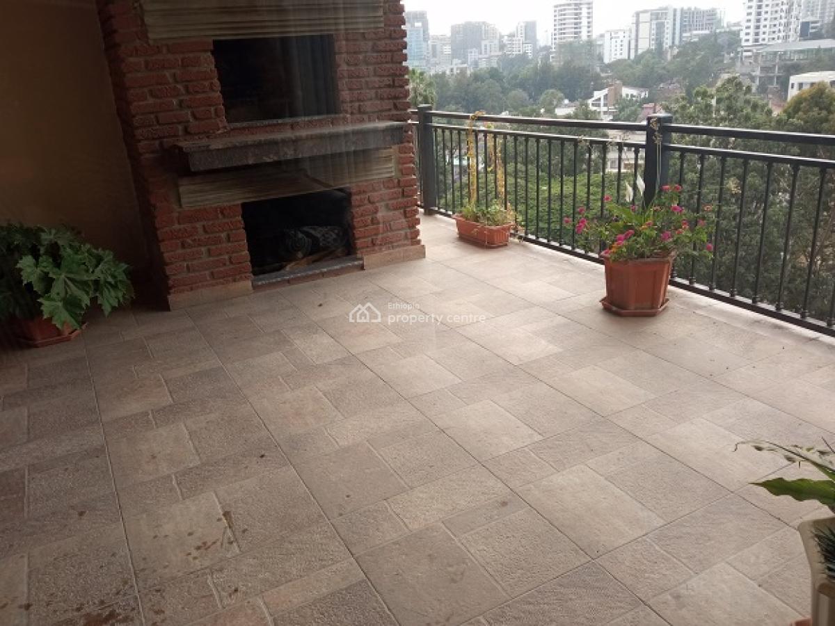 Super! Penthouse with a Fire Place and Nice View in Bole., Bole, Addis Ababa, Apartment for Rent